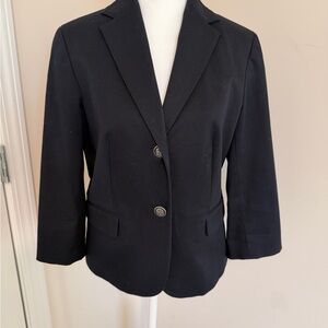 Talbots Elegant Navy Blazer